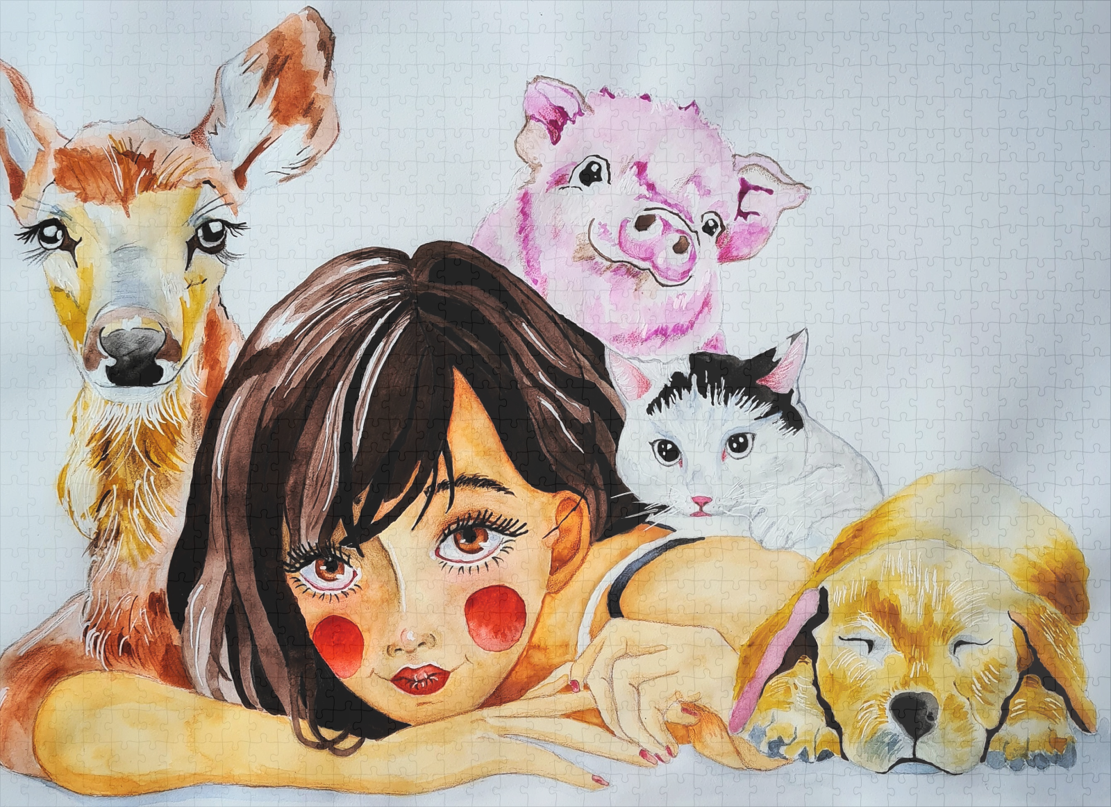 raxxa Premium-Puzzle: Animals are not our food - Imagen 2