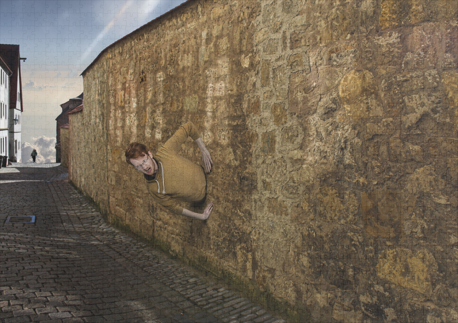 raxxa Premium-Puzzle: Mit dem Kopf durch die Wand - immagine 2