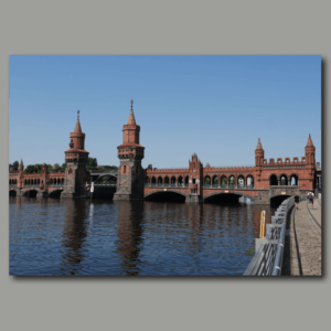 Poster: Berlin Oberbaumbrücke Spree