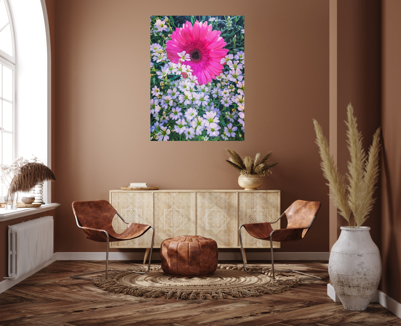 Poster: Pink flower - Image 2