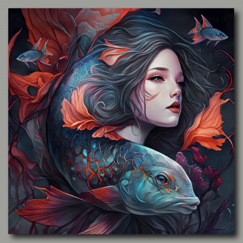 Poster: Sternzeichen Fische