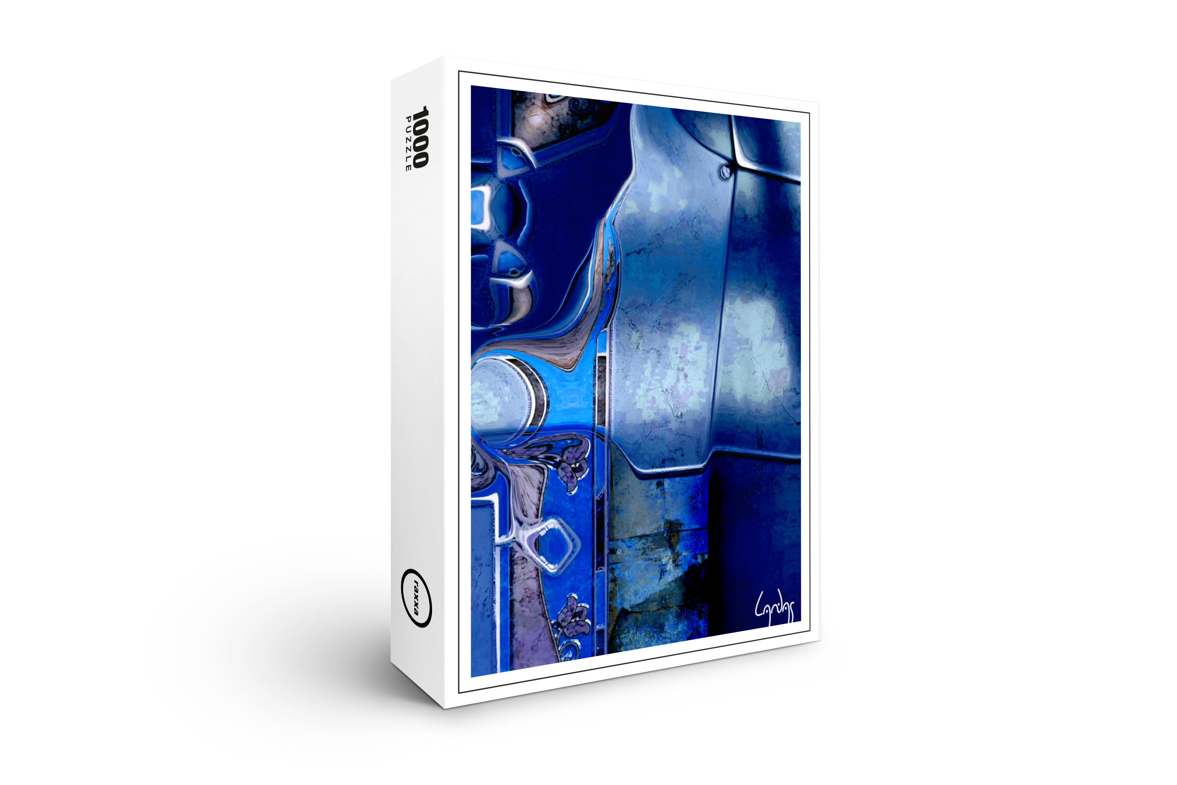 raxxa Premium-Puzzle: Metallic blue