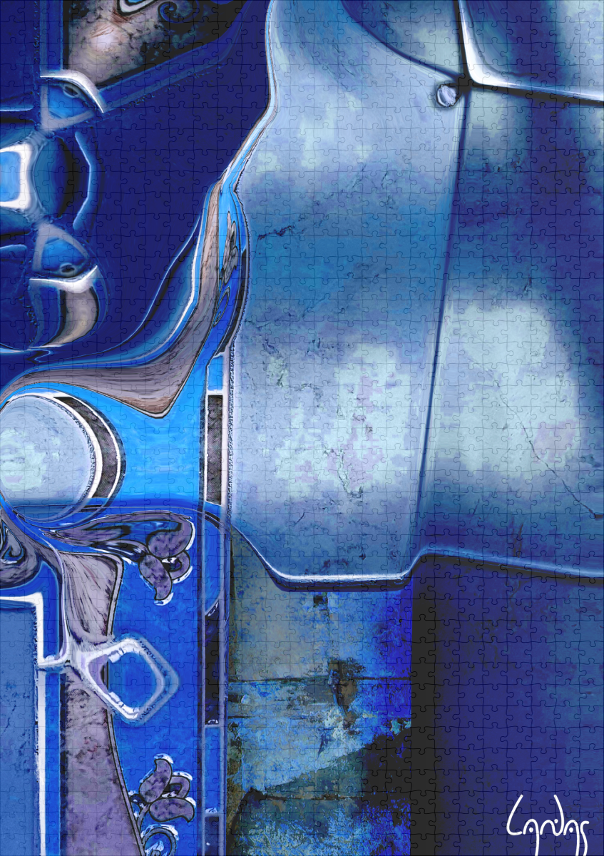 raxxa Premium-Puzzle: Metallic blue – Bild 2