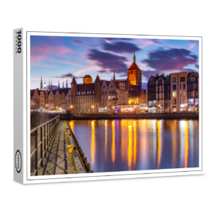 raxxa Premium-Puzzle: Altstadt und Fluss Motlawa in Danzig, Polen