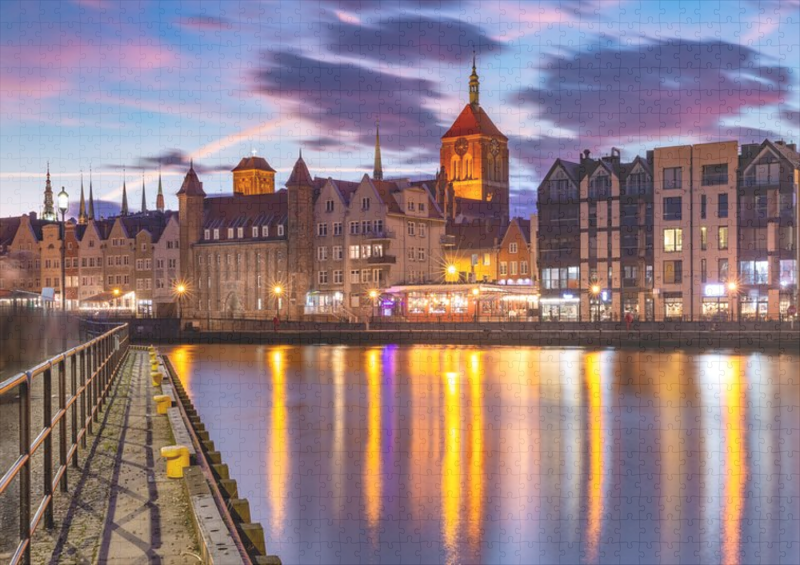 raxxa Premium-Puzzle: Altstadt und Fluss Motlawa in Danzig, Polen – Image 2