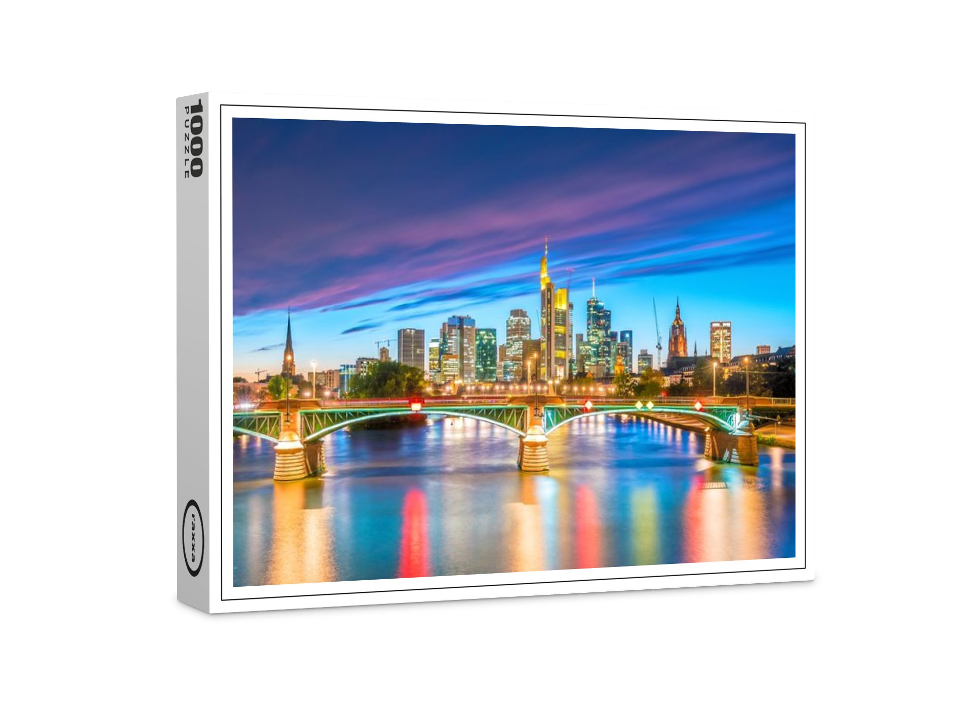 raxxa Premium-Puzzle: Frankfurter Skyline in Deutschland