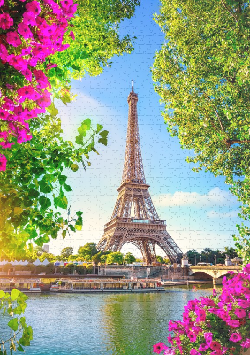 raxxa Premium-Puzzle: Eiffelturm im Frühling - Image 2