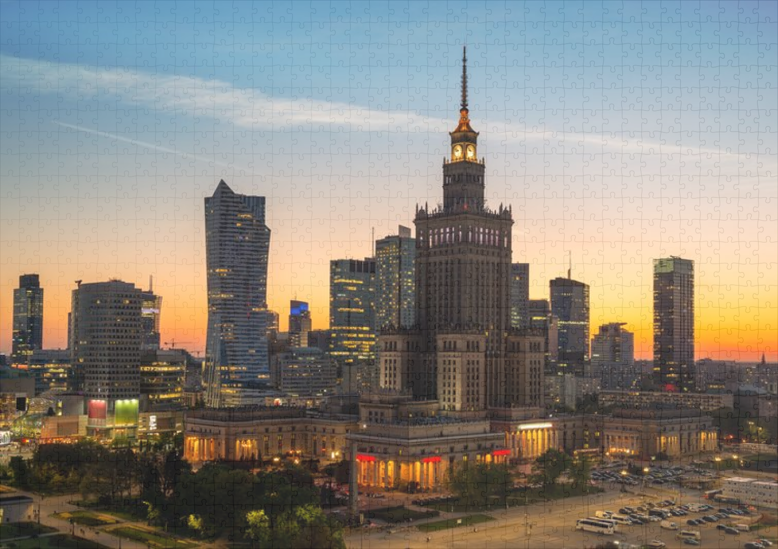 raxxa Premium-Puzzle: Wolkenkratzer in Warschau – Bild 2