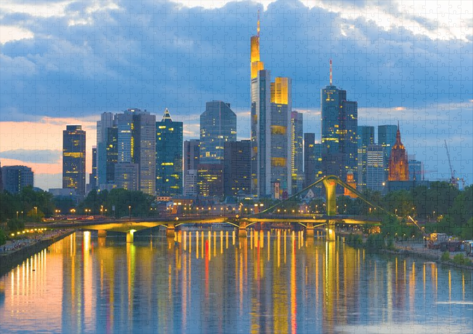 raxxa Premium-Puzzle: Frankfurt bei Nacht – Bild 2