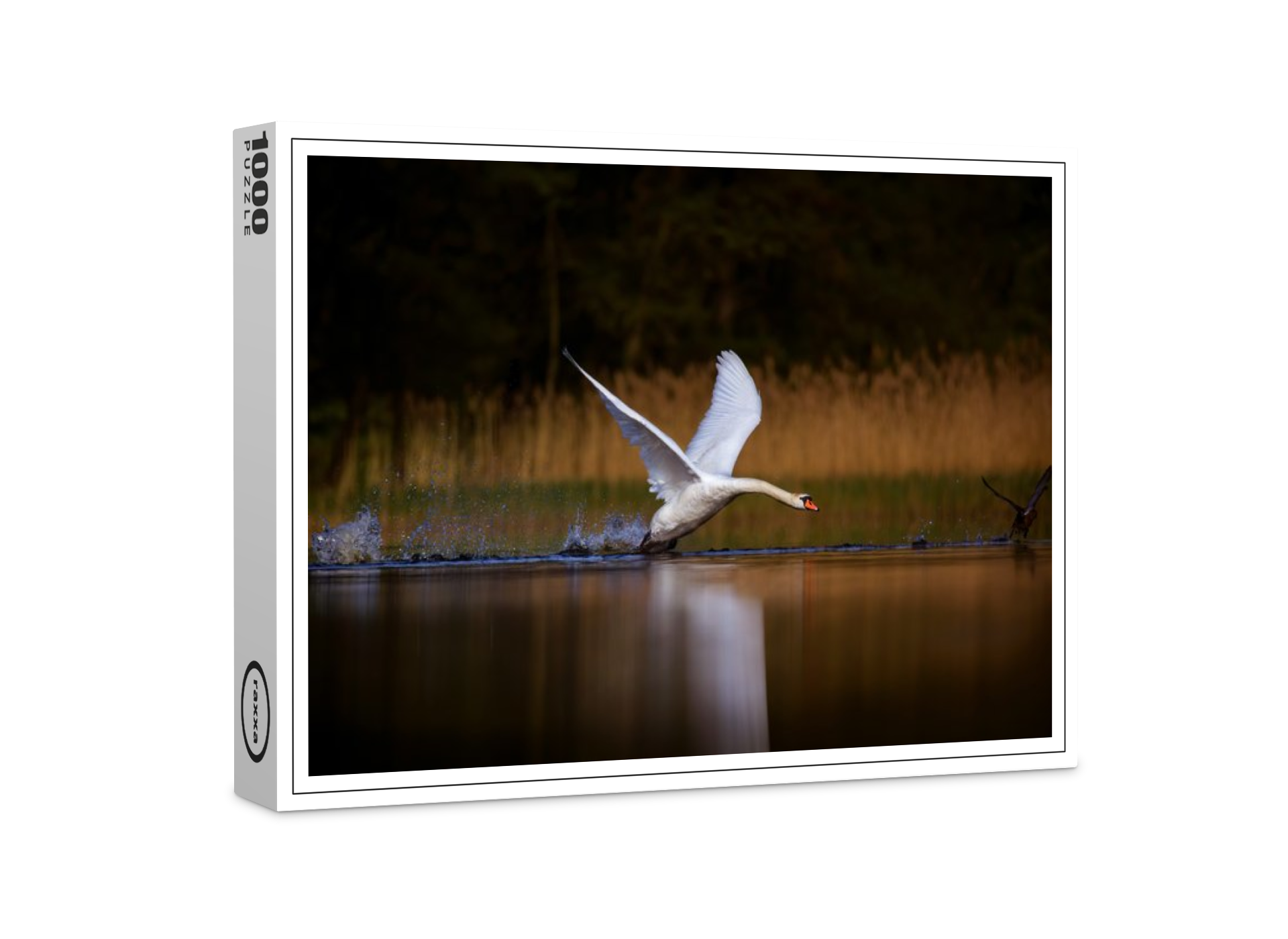 raxxa Premium-Puzzle: Schwan Abflug