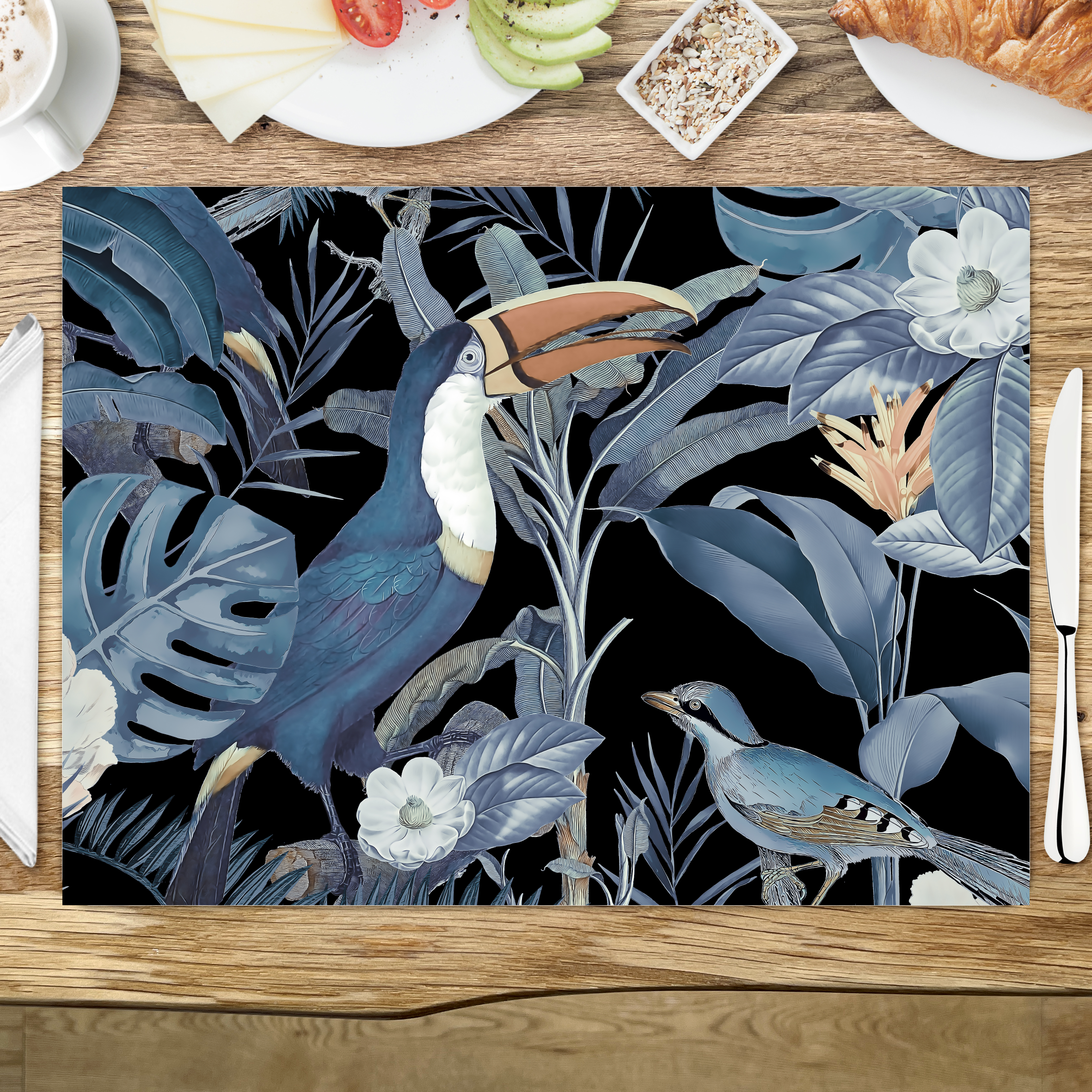 raxxa Premium-Tischset: Midnight Jungle Toucan - Imagen 3