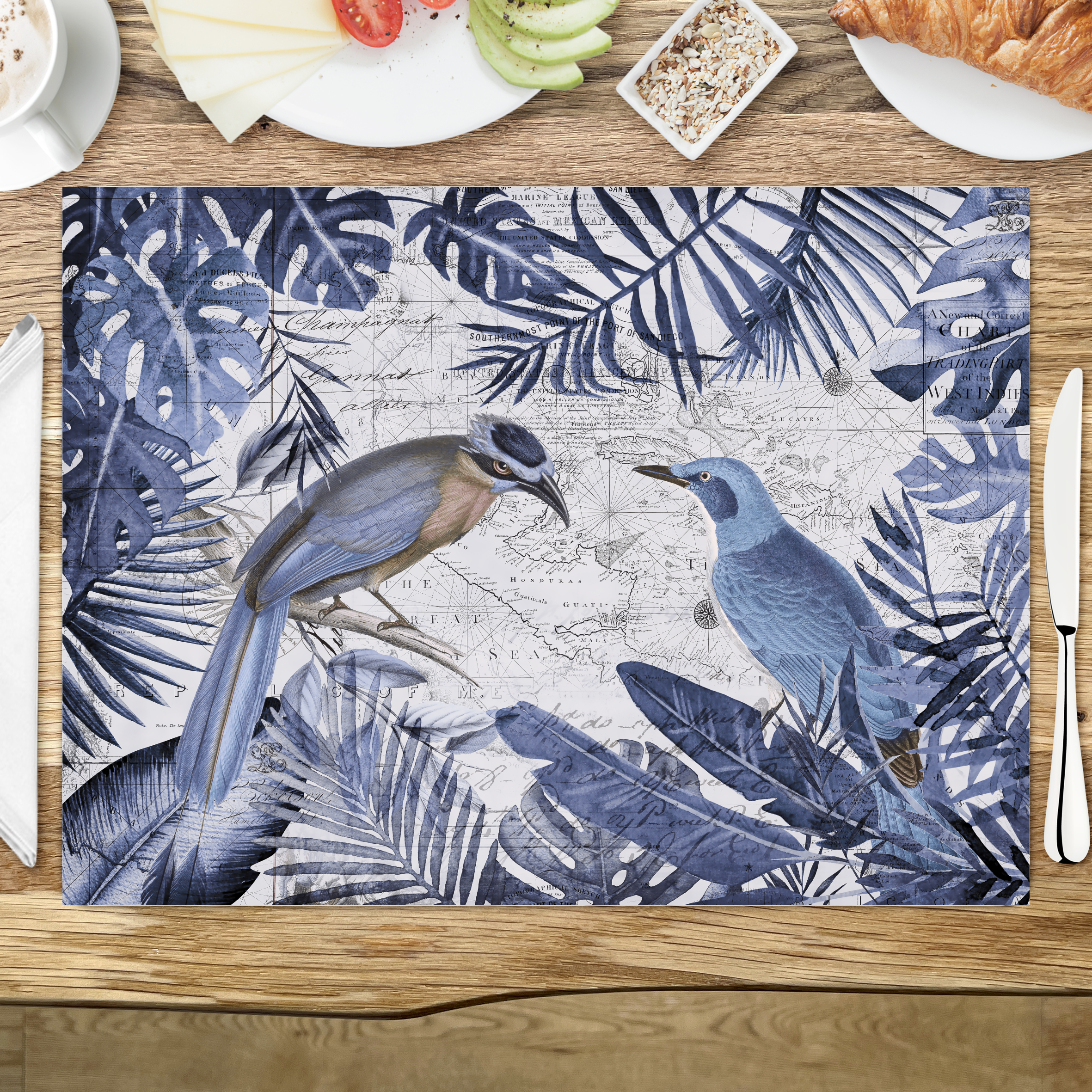 raxxa Premium-Tischset: Jungle Explorer Blue – Bild 3