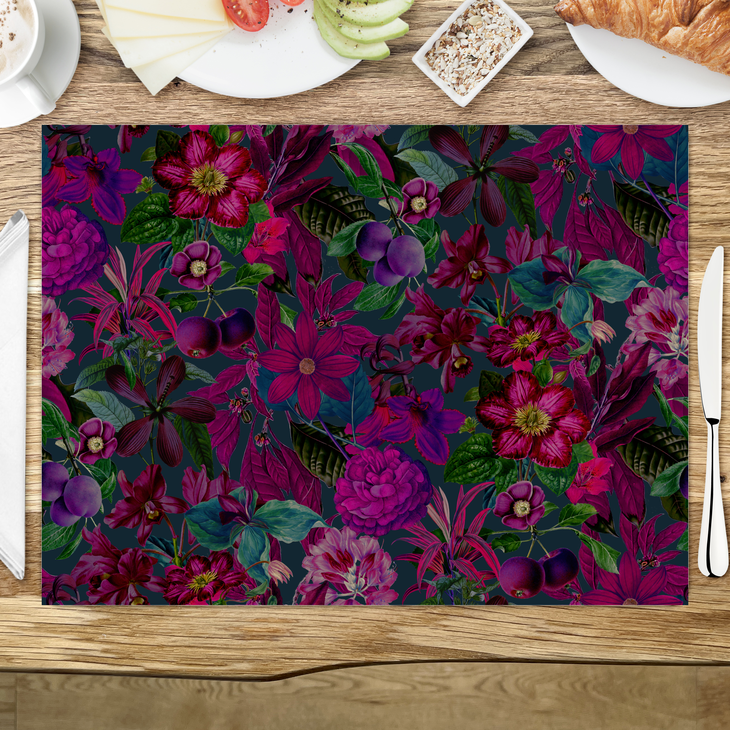 raxxa Premium-Tischset: Moody Flower Jungle Pink - Imagen 3