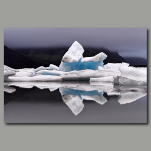 Poster: Eisformation mit Spiegelung