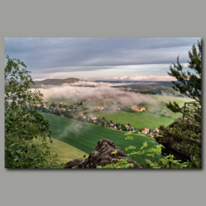 Poster: Elbsandsteingebirge - Ausblick vom Papststein