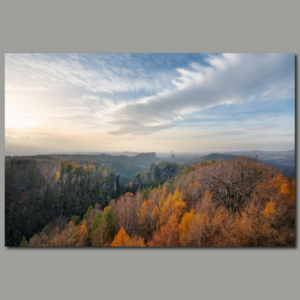 Poster: Elbsandsteingebirge im Herbst