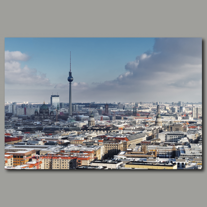 Poster: Berlin Cityblick im Winter