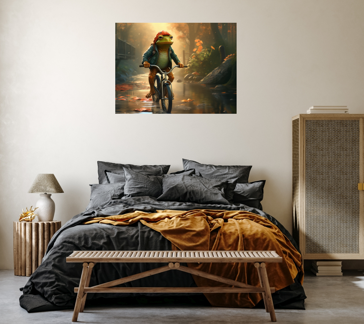 Poster: Frosch im Herbst - Image 3