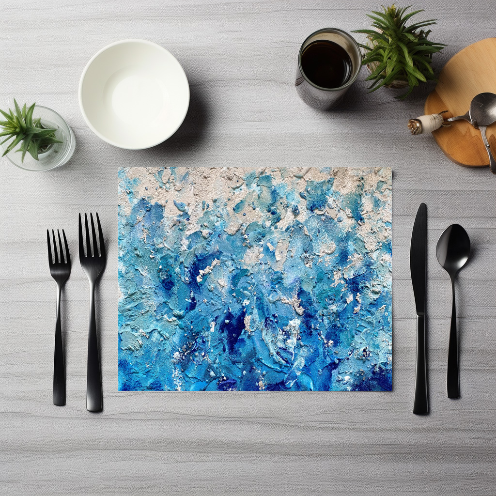 raxxa Premium-Tischset: Blaue Wellen – Image 4