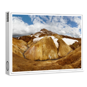 raxxa Premium-Puzzle: Panorama Bergkette mit Schneeresten