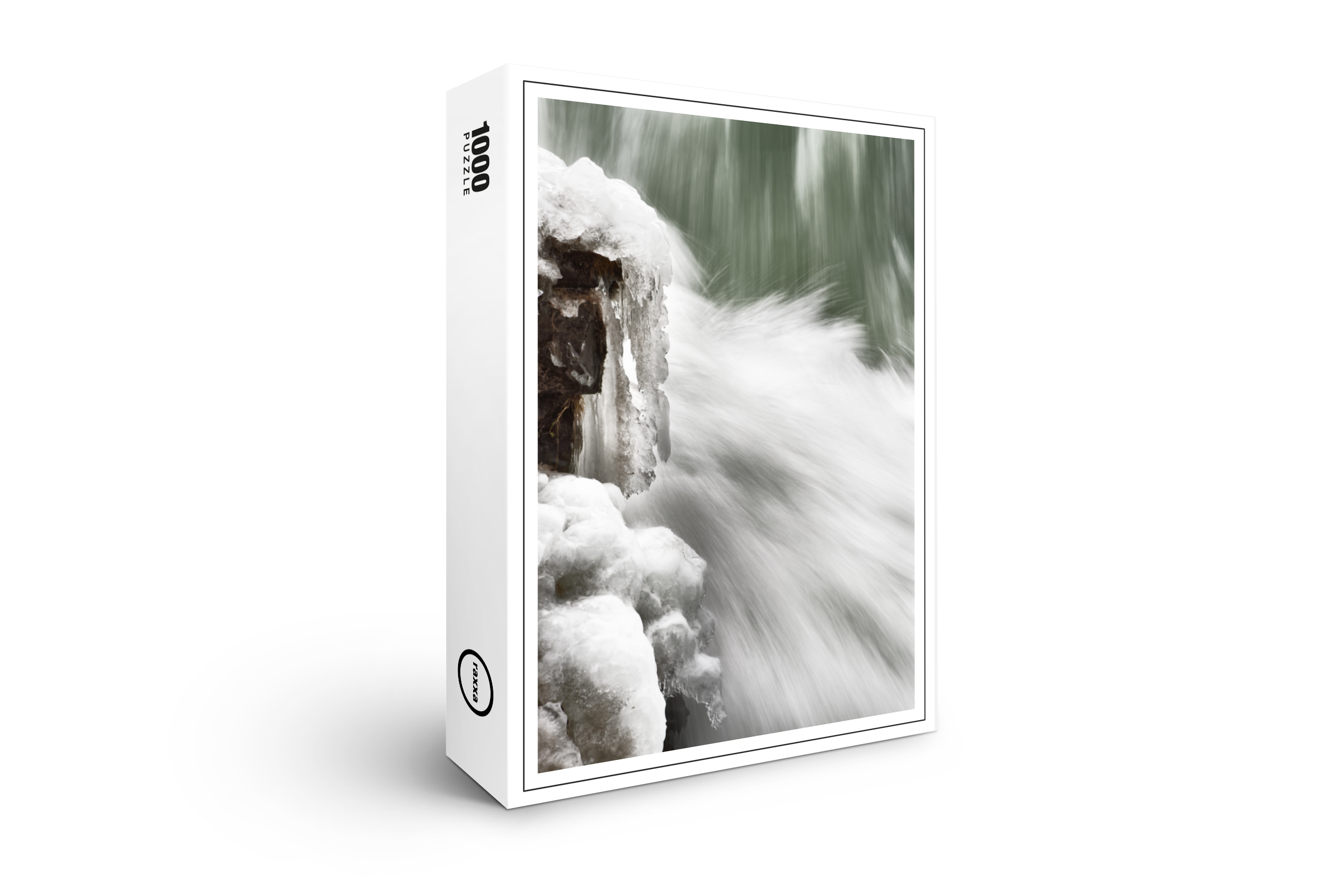 raxxa Premium-Puzzle: Wasserfall mit Eis