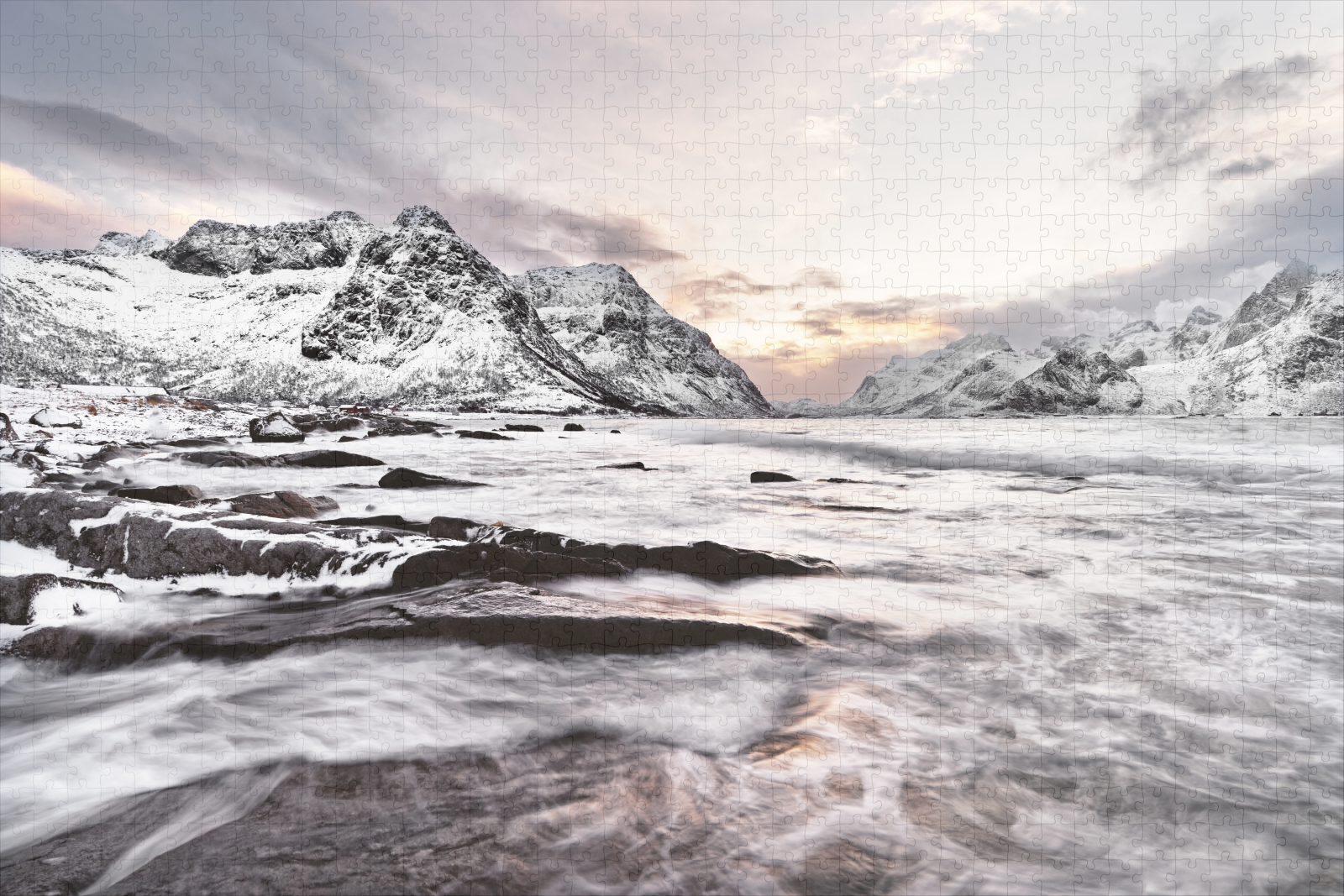raxxa Premium-Puzzle: Winterlandschaft im Morgenlicht - Image 2