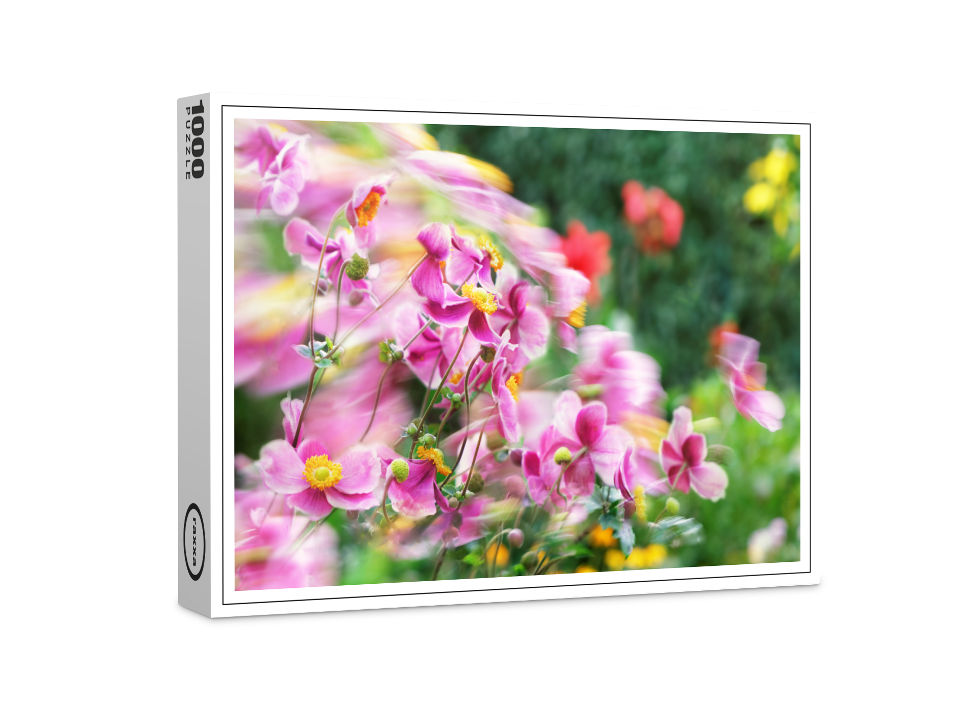 raxxa Premium-Puzzle: Vom Wind bewegtet Blüten