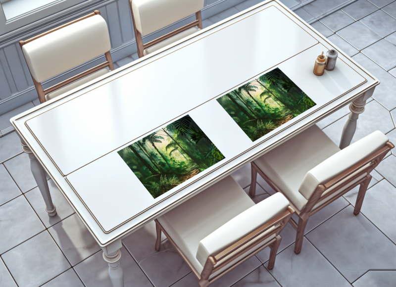 raxxa Premium-Tischset: Tropical Jungle Watercolor Art II - Imagen 2