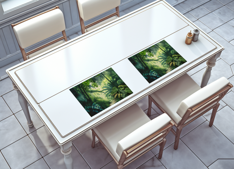 raxxa Premium-Tischset: Tropical Jungle Watercolor Art - Imagen 2