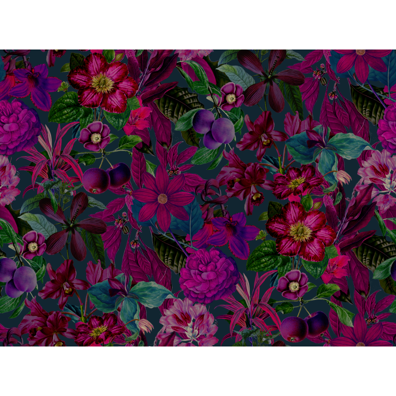 raxxa Premium-Tischset: Moody Flower Jungle Pink