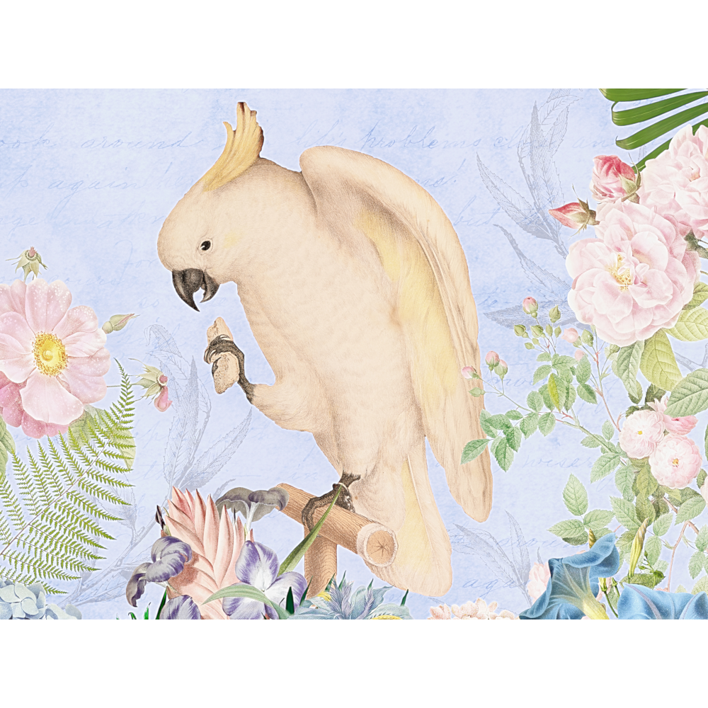 raxxa Premium-Tischset: Nostalgischer Kakadu Dschungel - immagine 2