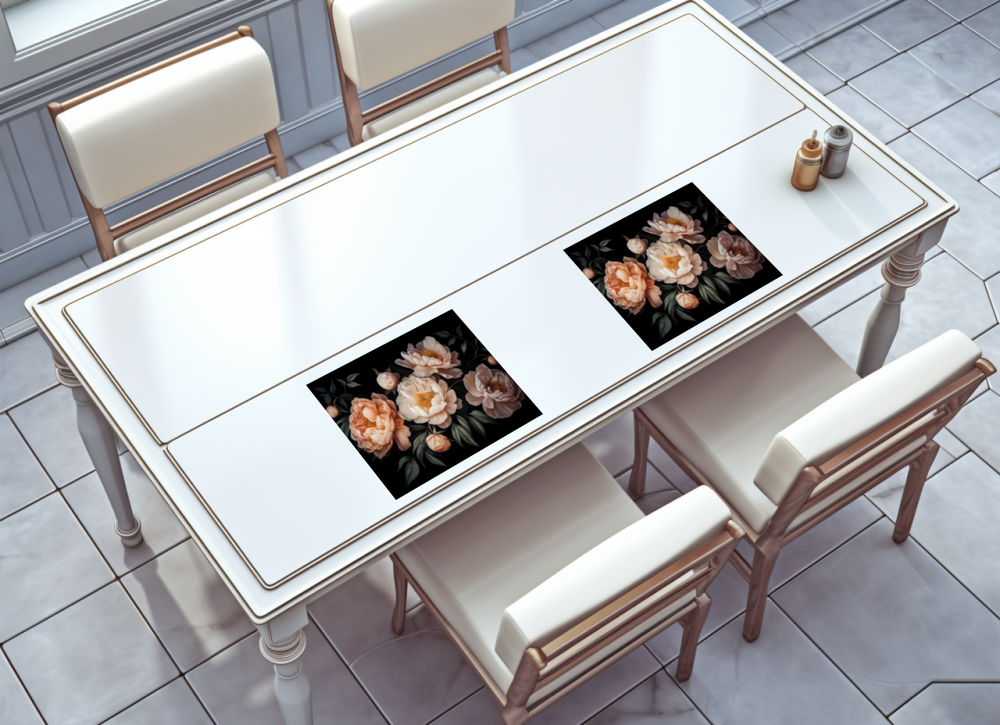 raxxa Premium-Tischset: Üppige Dunkelheit: Blumige Vintage-Gothic-Kunst - Image 4