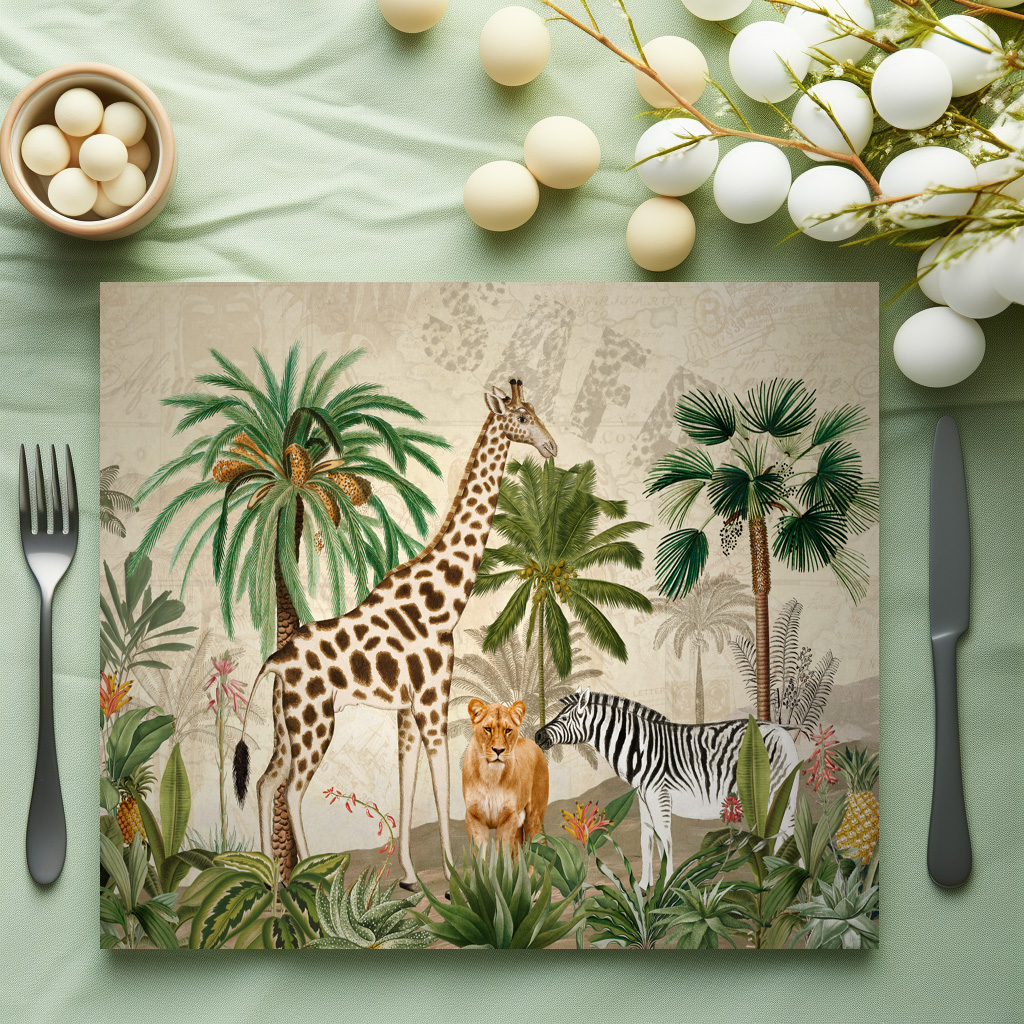 raxxa Premium-Tischset: Wilde Afrika Lanschaft - immagine 5