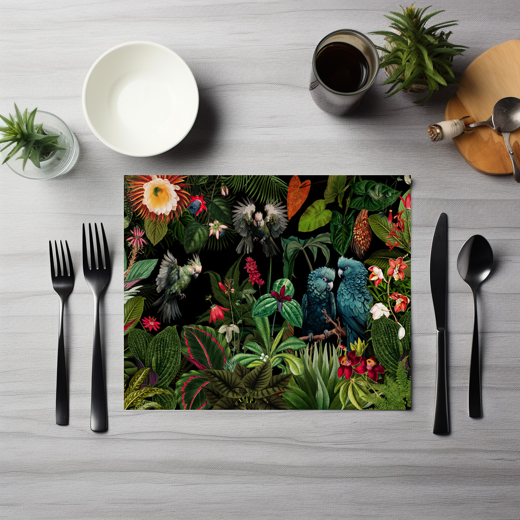 raxxa Premium-Tischset: Mystischer Zauberhafter tropischer Nacht Dschungel - immagine 5