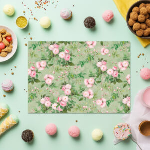 raxxa Premium-Tischset: Eleganz in Blütenform: Antike Rosenkunst