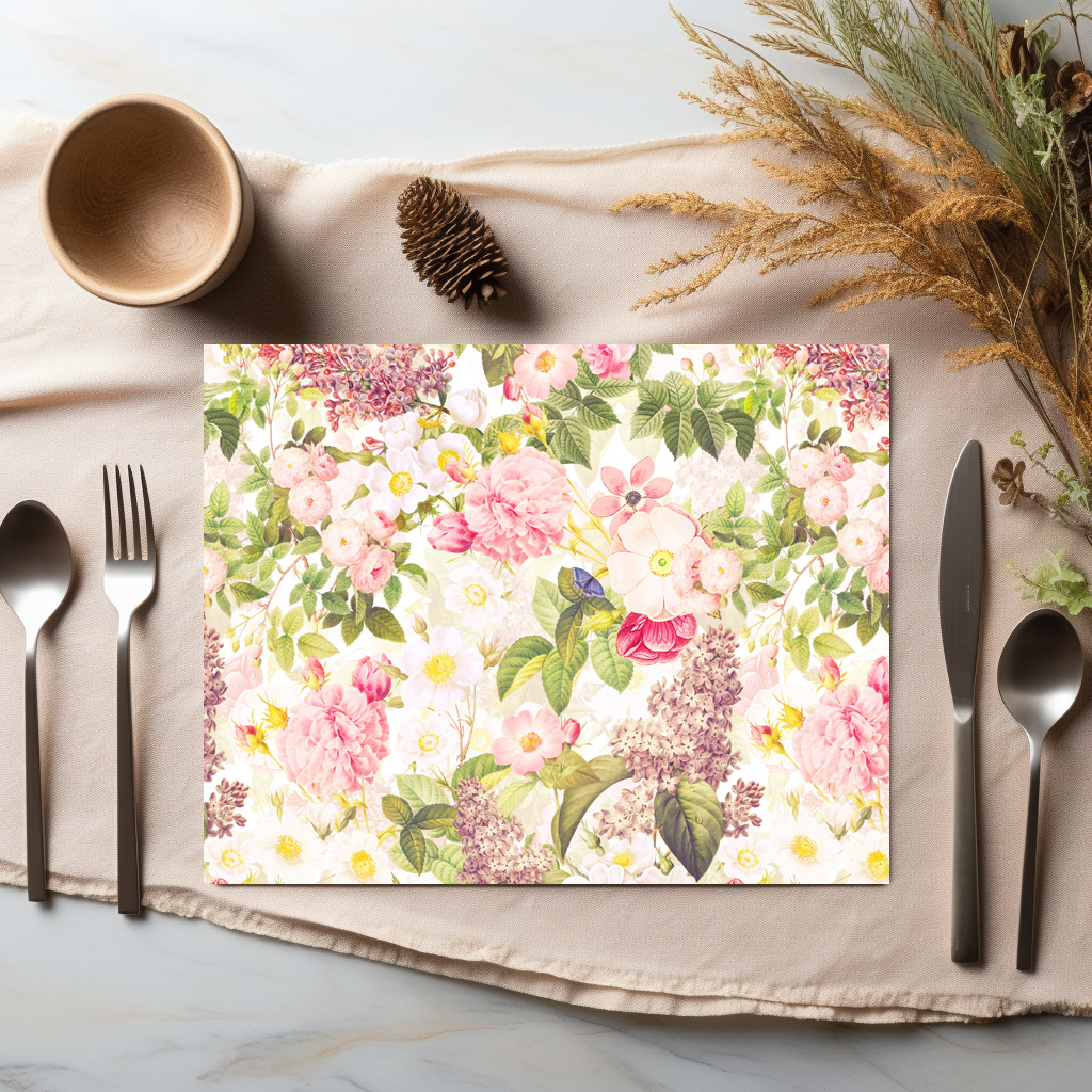 raxxa Premium-Tischset: Antike Rosen: Erinnerungen an vergangene Eleganz