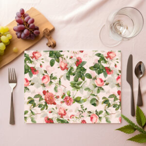 raxxa Premium-Tischset: Verwobene Rosen: Kunst aus einer anderen Zeit