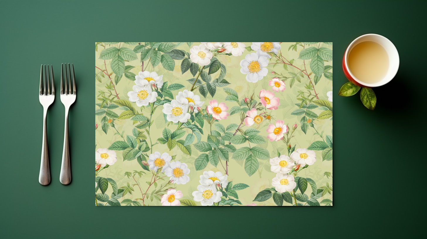 raxxa Premium-Tischset: Die Eleganz vergangener Rosen