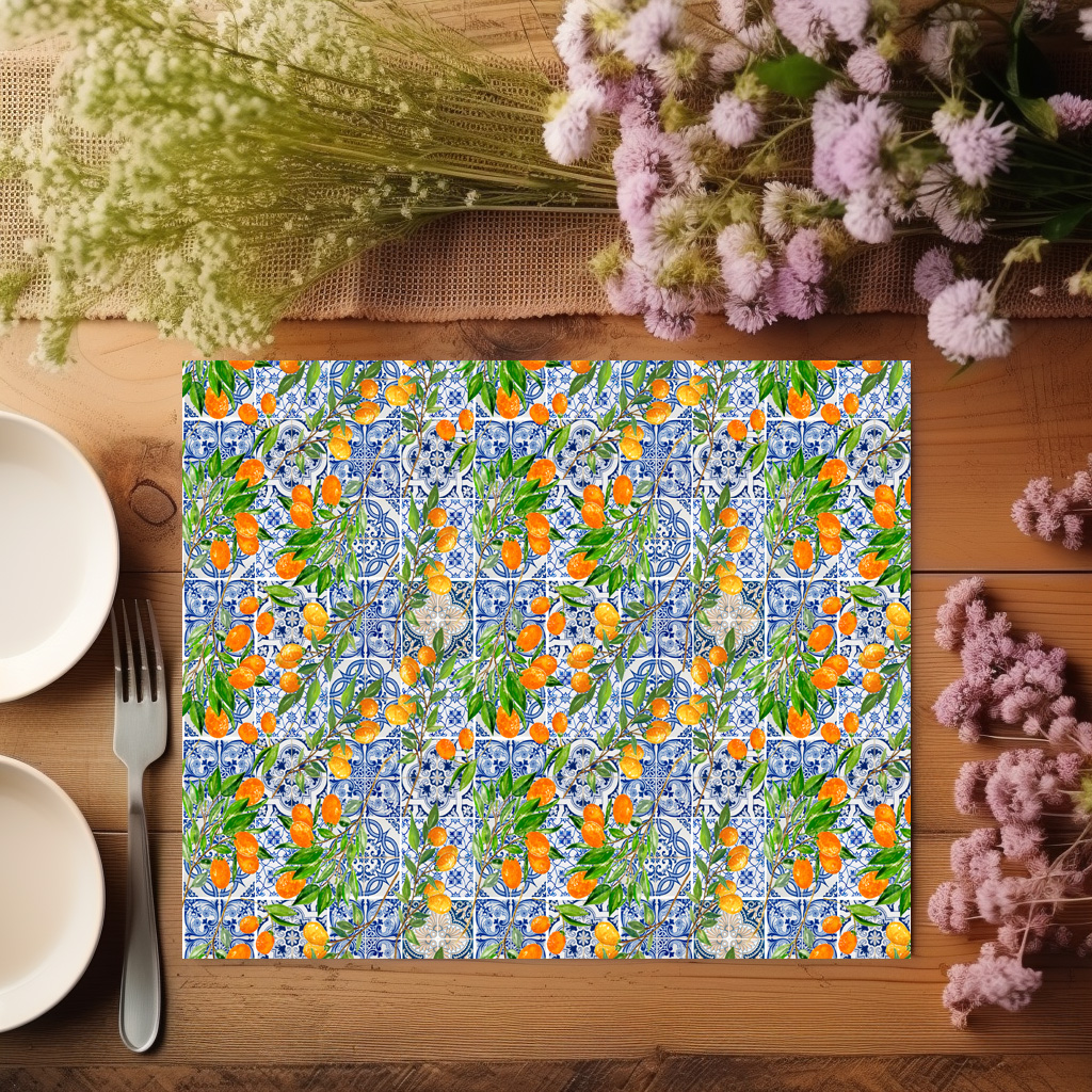 raxxa Premium-Tischset: Exotische Fliesenkunst: Ein mediterraner Traum – Image 5