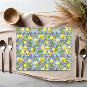 raxxa Premium-Tischset: Mediterrane Exotik auf Fliesen verewigt