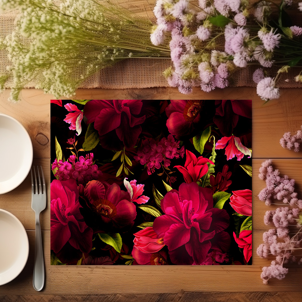 raxxa Premium-Tischset: Barocke Florale Pracht: Eine Hommage an die Vergangenheit - immagine 4