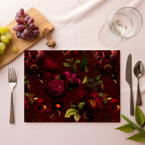 raxxa Premium-Tischset: Barocke Florale Pracht: Eine Hommage an die Vergangenheit