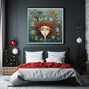 Poster: Whimsical faces 1