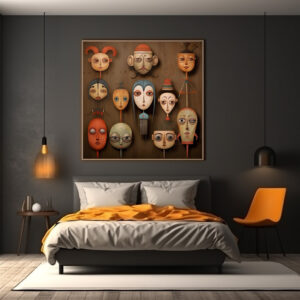 Poster: Whimsical faces 2