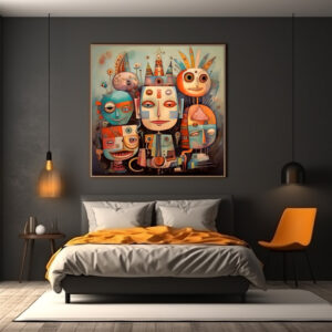 Poster: Whimsical faces 3
