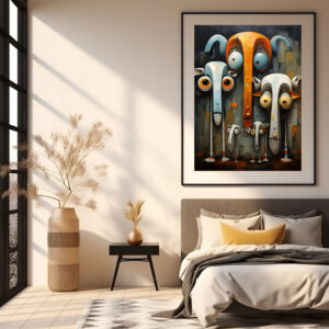 Poster: Whimsical Was Kuckst Du Elefanten
