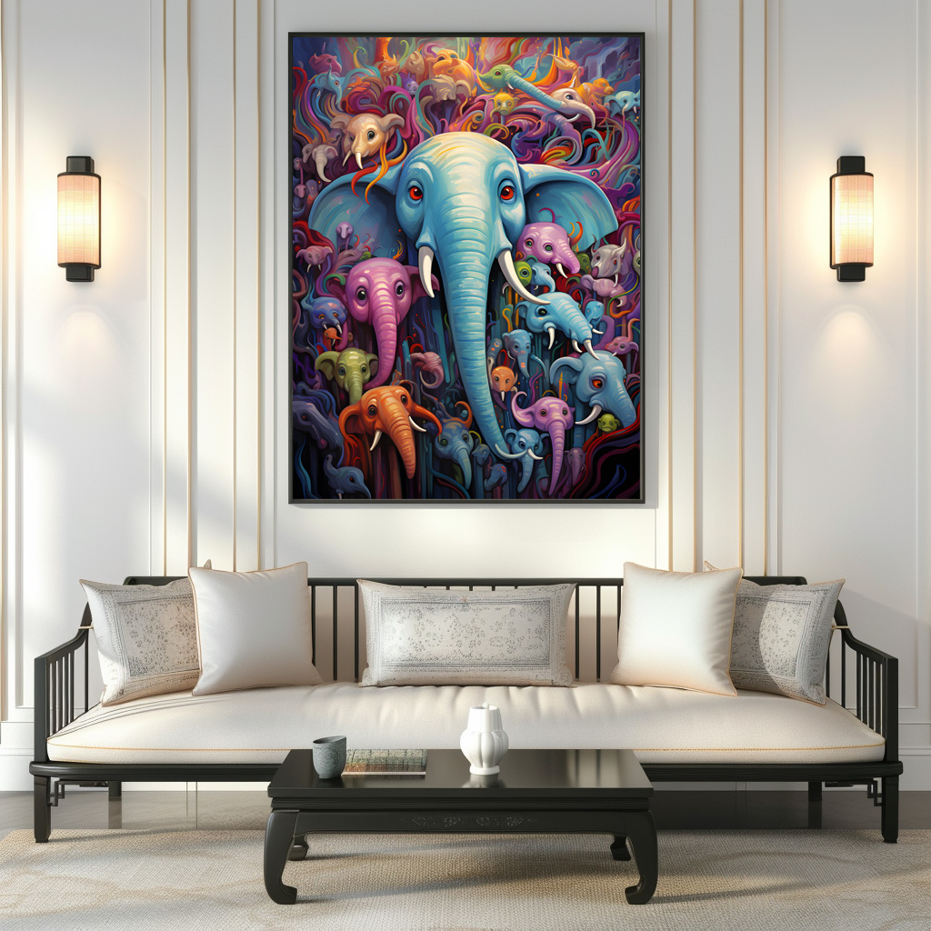 Poster: Whimsical Wild Elefanten - immagine 3