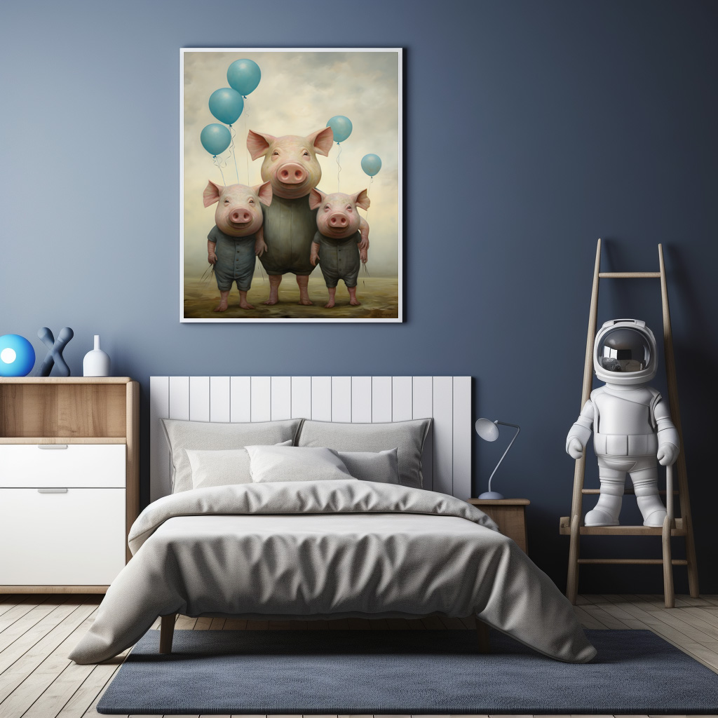 Poster: Whimsical Schweine kumpels - Image 3