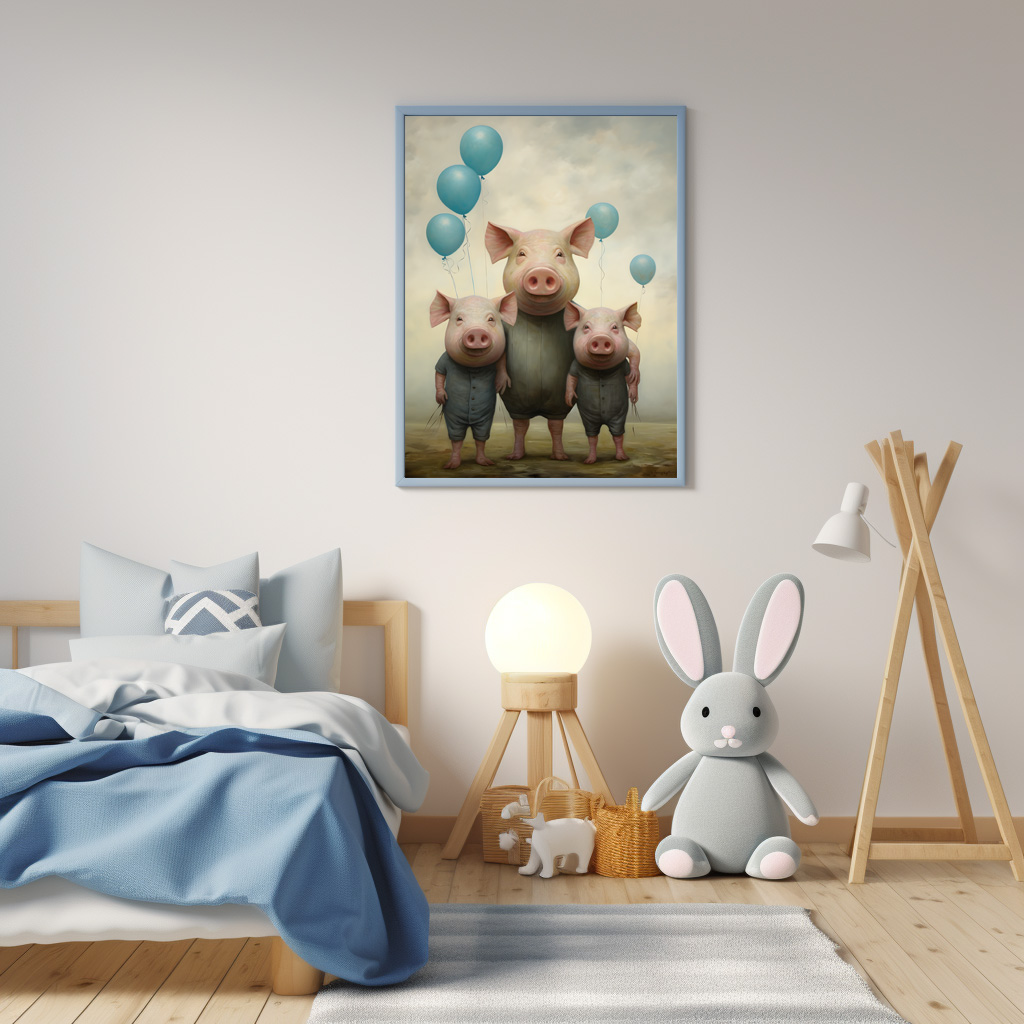 Poster: Whimsical Schweine kumpels - Image 4