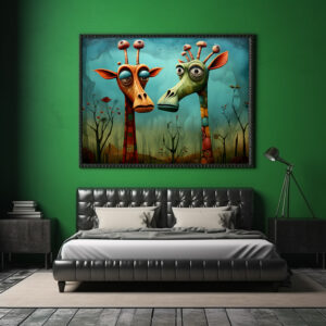 Poster: Whimsical Giraffen